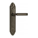 Дверная ручка Venezia 'MOSCA' на планке PL90, античное серебро
