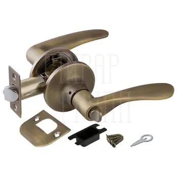 Дверная ручка-защелка Punto (Пунто) DK620 (фик.) матовая бронза