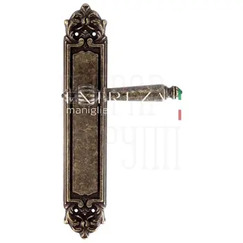 Дверная ручка Extreza 'DANIEL' (Даниел) 308 на планке PL02 античная бронза