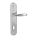 Дверная ручка Extreza 'VIGO' (Виго) 324 на планке PL05, матовый хром (key)