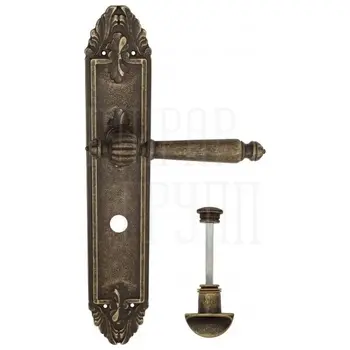 Дверная ручка Venezia 'PELLESTRINA' на планке PL90 античная бронза (wc)