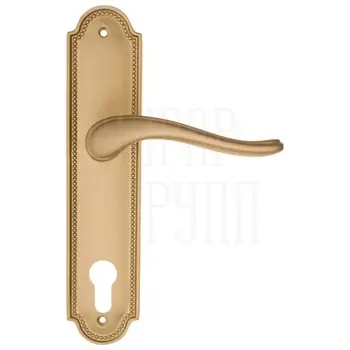 Дверная ручка Fratelli Cattini 'LAVERA' на планке PL248 матовая латунь (cyl)