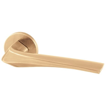 Дверная ручка Armadillo на круглой розетке 'FLAME' URS флорентийское золото