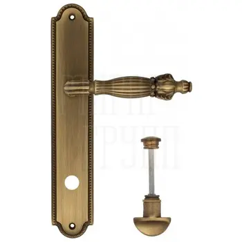 Дверная ручка Venezia 'OLIMPO' на планке PL98 матовая бронза (wc)