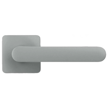 Дверная ручка на квадратной розетке Colombo 'One' CC21 (PT19) серебро
