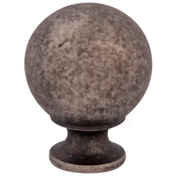 Мебельная ручка-кноб Melodia 803 Ball (Ø22 мм) античное серебро