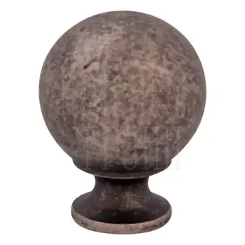 Мебельная ручка-кноб Melodia 803 Ball (Ø22 мм) античное серебро