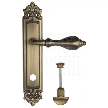 Дверная ручка Venezia 'ANAFESTO' на планке PL96 матовая бронза (wc)