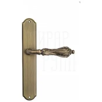 Дверная ручка Venezia 'MONTE CRISTO' на планке PL02 матовая бронза