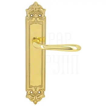 Дверная ручка Extreza 'ALDO' (Альдо) 331 на планке PL02 полированное золото