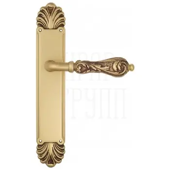 Дверная ручка Venezia 'MONTE CRISTO' на планке PL87 французское золото 