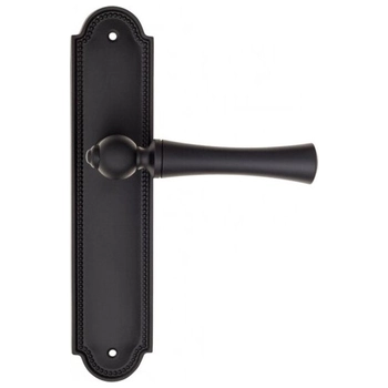 Дверная ручка Fratelli Cattini 'FOGGIA' на планке PL248 матовый черный