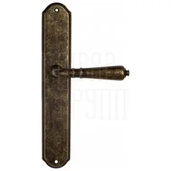 Дверная ручка Venezia 'VIGNOLE' на планке PL02 античная бронза