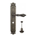 Дверная ручка Venezia "MONTE CRISTO" на планке PL97, античная бронза (wc)