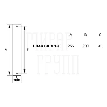 Дверная ручка на планке Melodia 285/158 'Daisy' матовая латунь (cyl)