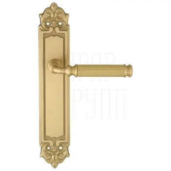 Дверная ручка Extreza 'BENITO' (Бенито) 307 на планке PL02 матовое золото