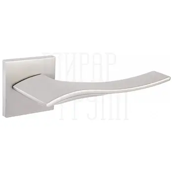 Дверные ручки Renz (Ренц) 'Латина' INDH 322-03 slim на квадратной розетке никель супер матовый