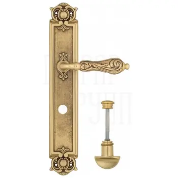 Дверная ручка Venezia 'MONTE CRISTO' на планке PL97 французское золото (wc)