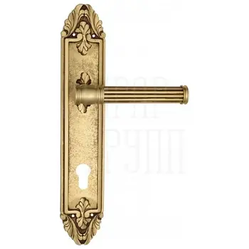 Дверная ручка Venezia 'IMPERO' на планке PL90 французское золото (cyl)