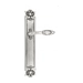 Дверная ручка Venezia "CASANOVA" на планке PL97, натуральное серебро