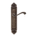 Дверная ручка Extreza "LINA" (Лина) 313 на планке PL02, античная бронза