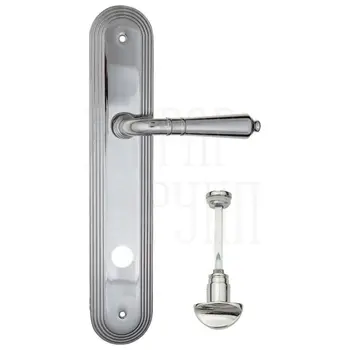 Дверная ручка Fratelli Cattini 'TOSCANA' на планке PL288 полированный хром (wc-2)