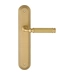Дверная ручка Extreza "BENITO" (Бенито) 307 на планке PL05, матовое золото