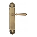 Дверная ручка Venezia 'CLASSIC' на планке PL87, матовая бронза 