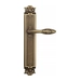 Дверная ручка Venezia 'CASANOVA' на планке PL97, матовая бронза