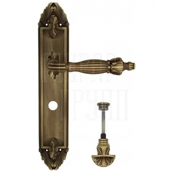Дверная ручка Venezia 'OLIMPO' на планке PL90 матовая бронза (wc-4)
