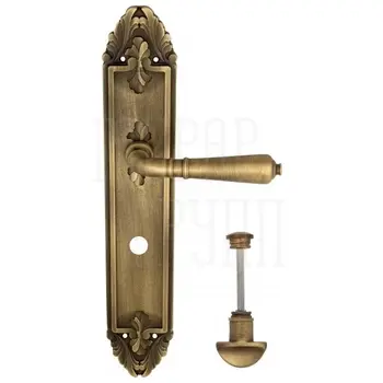 Дверная ручка Venezia 'VIGNOLE' на планке PL90 матовая бронза (wc)