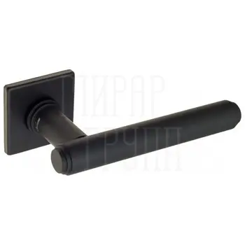 Дверная ручка на квадратной розетке Venezia 'EXA' FSS черный