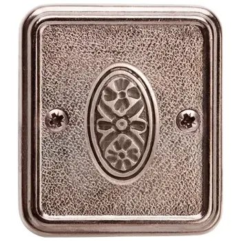 Завертка к ручкам VAL DE FIORI INBK 72 античное серебро блестящее