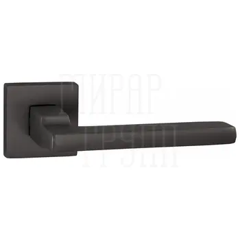 Дверные ручки Puerto (Пуэрто) INAL 514-03 на квадратной розетке матовый черный никель