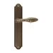Дверная ручка Extreza "MIREL" (Мирель) 316 на планке PL03, матовая бронза
