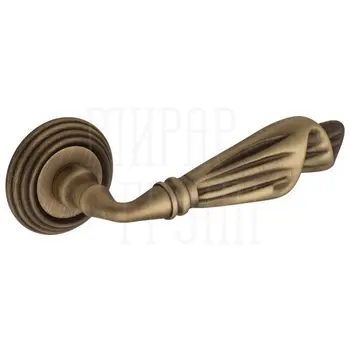 Дверная ручка на розетке Venezia 'Opera' D8 матовая бронза