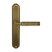 Дверная ручка Extreza 'BENITO' (Бенито) 307 на планке PL01, матовая бронза (key)