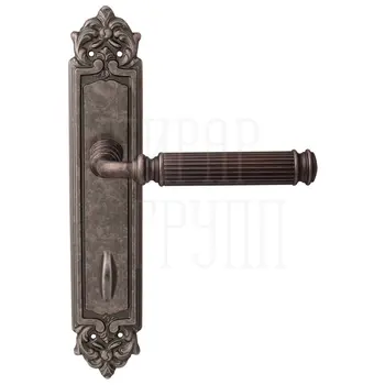 Дверная ручка на планке Melodia 290/229 Ranja античное серебро (wc)