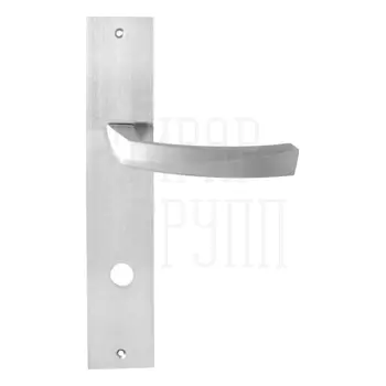 Дверная ручка на планке Forme 268/P06 'Crystal' матовый хром (wc)