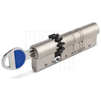 Профильный цилиндр Tokoz (Чехия) TECH ключ-ключ CV TECH300/TECH300 030/030 TE01 POS-SZ 60 mm (25+10+25) никель + шестерня