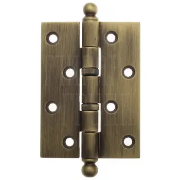 Дверная петля универсальная латунная с круглым колпачком Venezia CRS010 матовая бронза