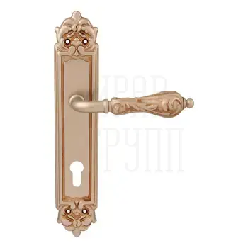 Дверная ручка на планке Melodia 229/229 'Libra' французское серебро (cyl)