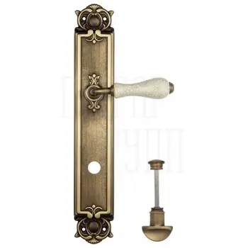 Дверная ручка Venezia 'COLOSSEO' на планке PL97 матовая бронза (wc)