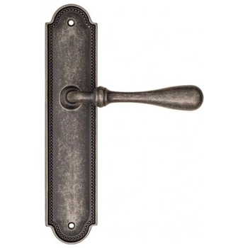 Дверная ручка Fratelli Cattini 'RETRO' на планке PL248 античное серебро
