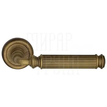 Дверная ручка на розетке Venezia 'MOSCA' D1 матовая бронза