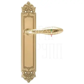 Дверная ручка Extreza 'MIREL' (Мирель) 316 на планке PL02 полированное золото