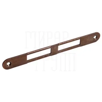 Ответная планка для замков AGB Solo, Centro, Sicurezza узкая без язычка для дверей с фальцем бронза