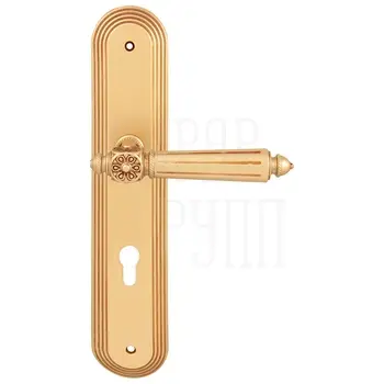 Дверная ручка на планке Melodia 246/235 'Nike' французское золото (cyl)