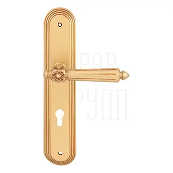 Дверная ручка на планке Melodia 246/235 'Nike' французское золото (cyl)
