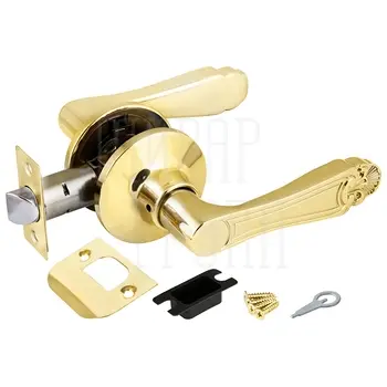 Дверная ручка-защелка Fuaro (Фуаро) DK637 (без фик.) золото